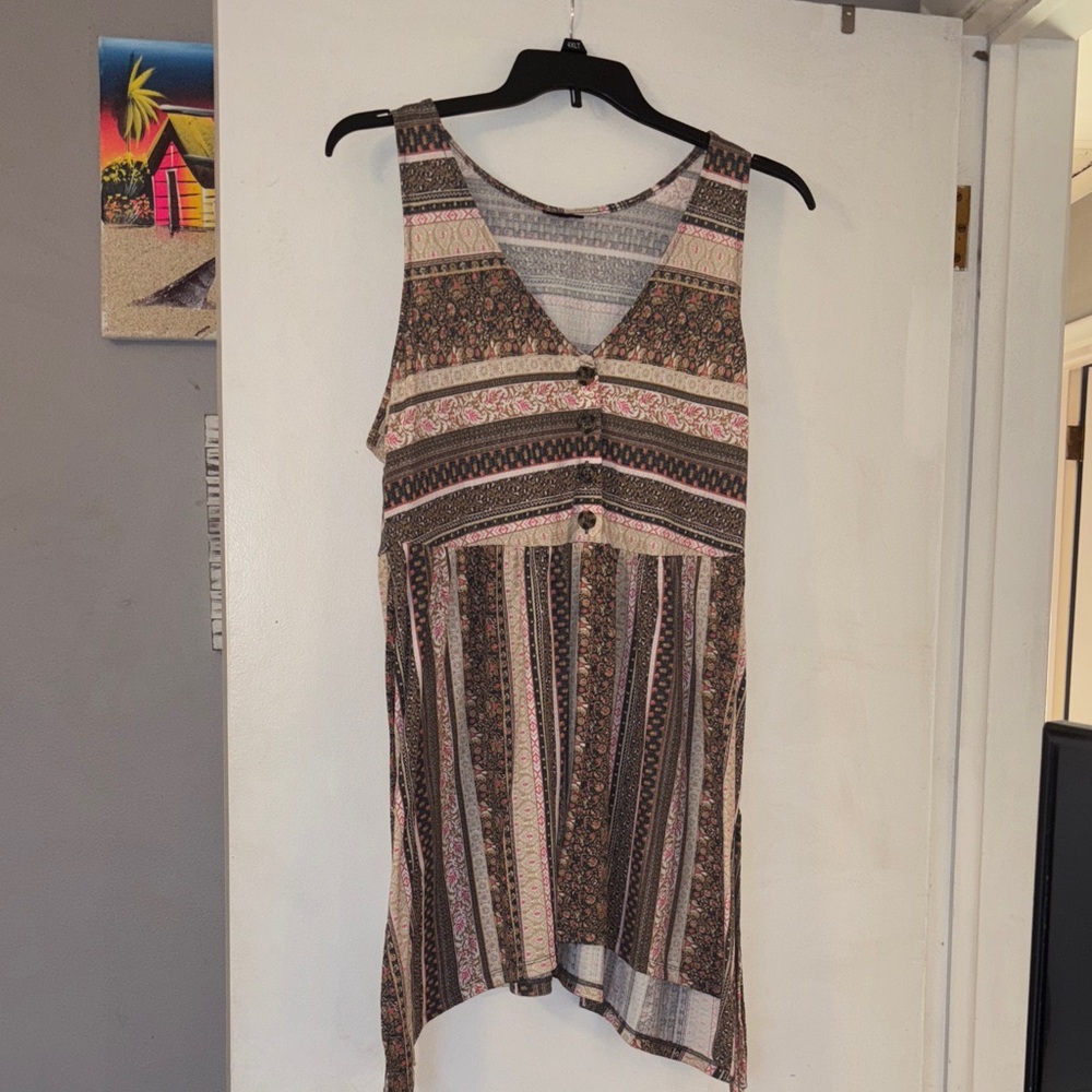 Torrid Multicolor Boho Tank Top